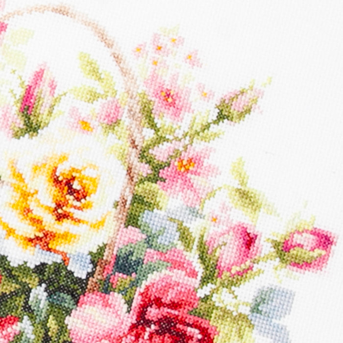 Basket with Roses 70-19 Counted Cross-Stitch Kit