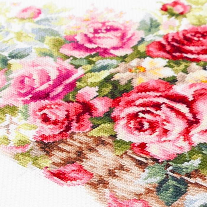 Basket with Roses 70-19 Counted Cross-Stitch Kit
