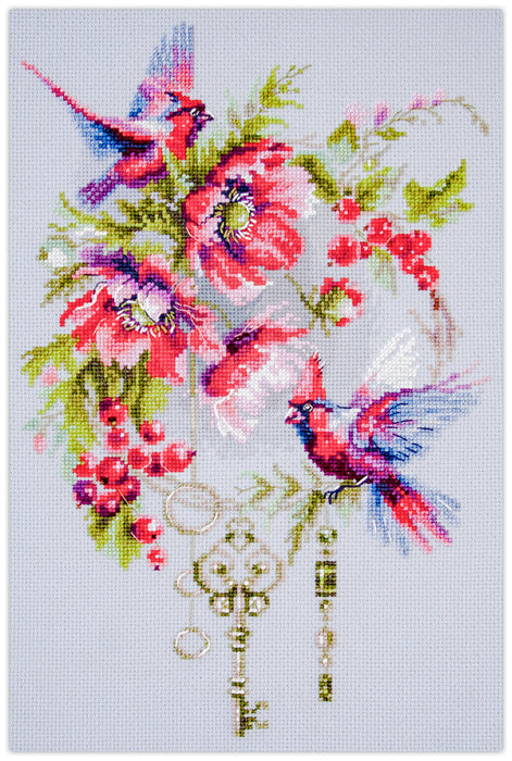 Keys to be Happy 70-20 Counted Cross-Stitch Kit