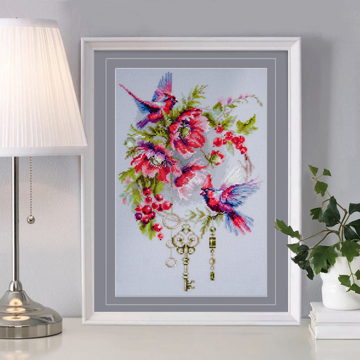 Keys to be Happy 70-20 Counted Cross-Stitch Kit