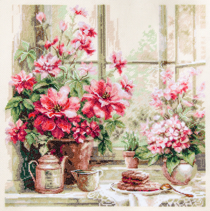 Morning in Rosy Tones 70-34 Counted Cross-Stitch Kit