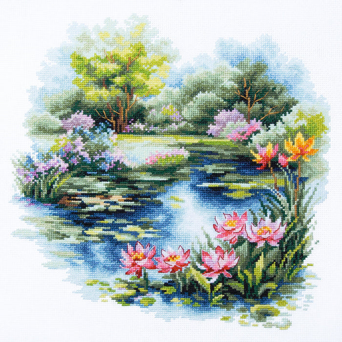 The Water Lily Pond 70-38 Counted Cross-Stitch Kit