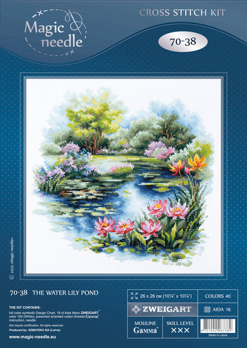 The Water Lily Pond 70-38 Counted Cross-Stitch Kit