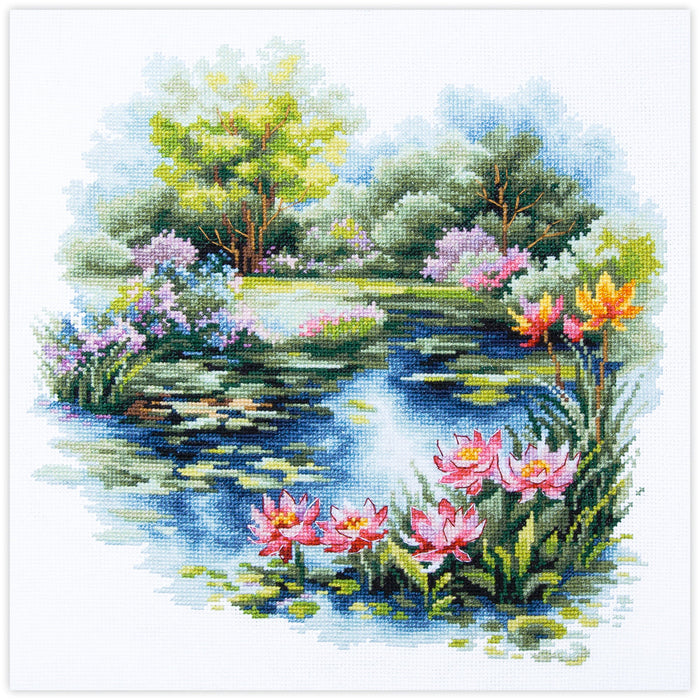 The Water Lily Pond 70-38 Counted Cross-Stitch Kit
