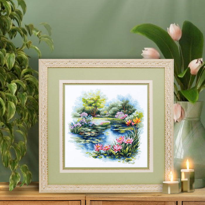 The Water Lily Pond 70-38 Counted Cross-Stitch Kit