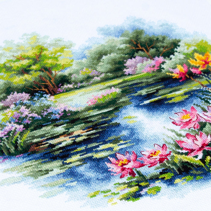 The Water Lily Pond 70-38 Counted Cross-Stitch Kit