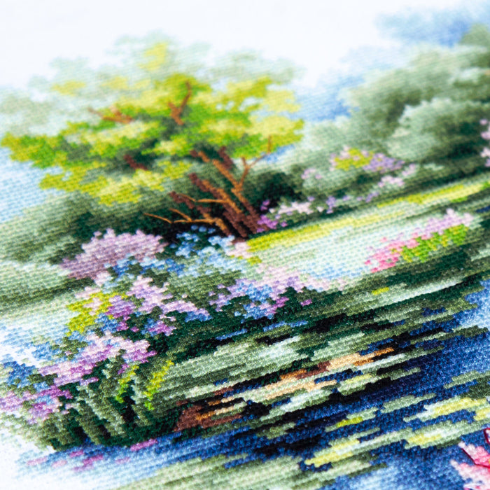 The Water Lily Pond 70-38 Counted Cross-Stitch Kit