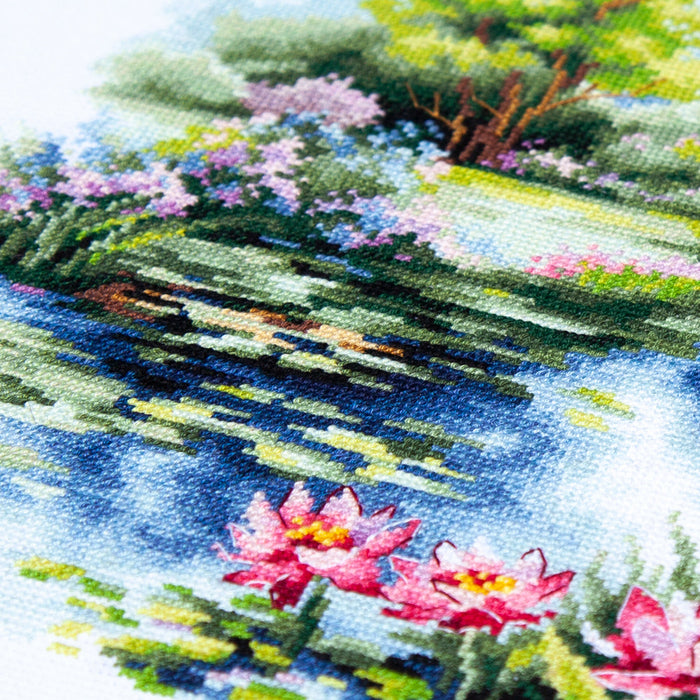 The Water Lily Pond 70-38 Counted Cross-Stitch Kit