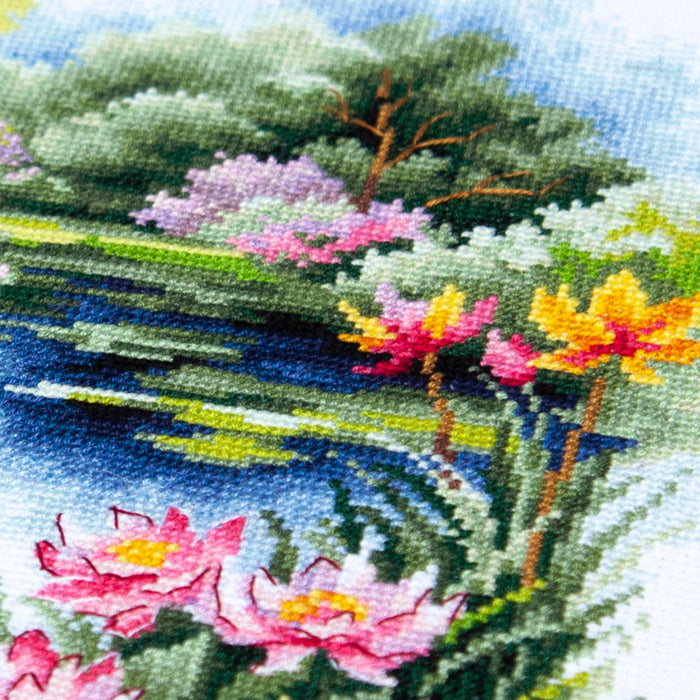 The Water Lily Pond 70-38 Counted Cross-Stitch Kit