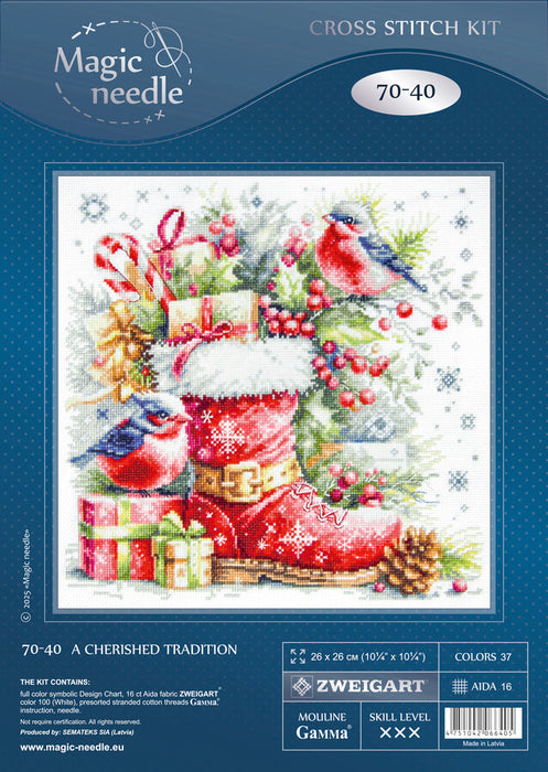 A Cherished Tradition 70-40 Counted Cross-Stitch Kit