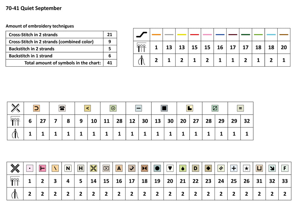 Quiet September 70-41 Counted Cross-Stitch Kit