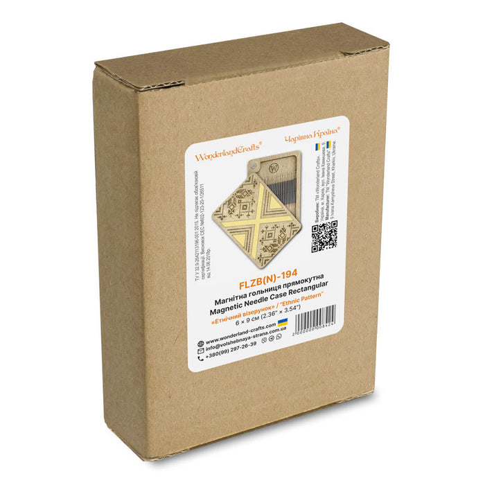 Magnetic Needle Case Rectangular Ethnic Pattern FLZB(N)-194