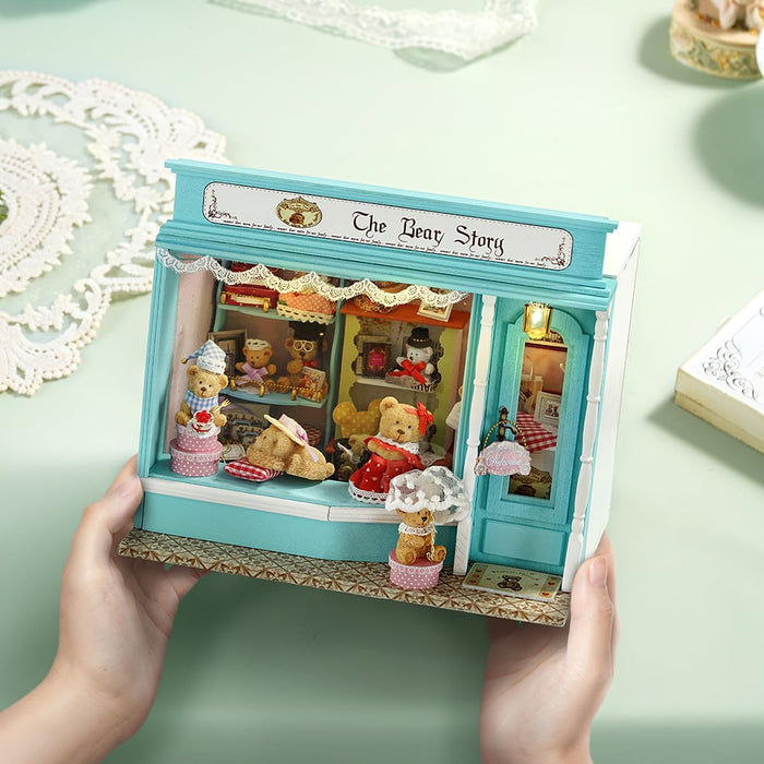 Miniature Wizardi Roombox Kit - The Bear Story Dollhouse Kit