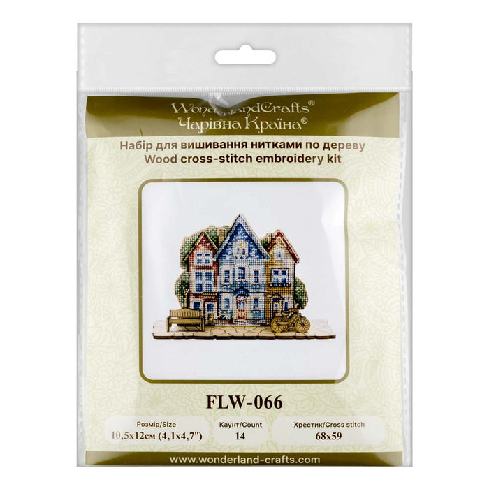 Wooden Cross-Stitch Kit Way Home FLW-066