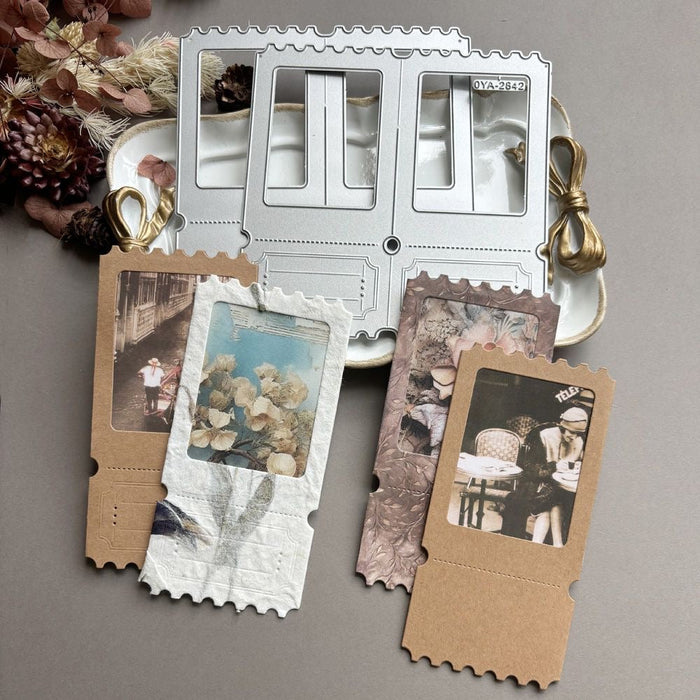 Double Window Scrapbooking Cutting Die by Wizardi QJ06