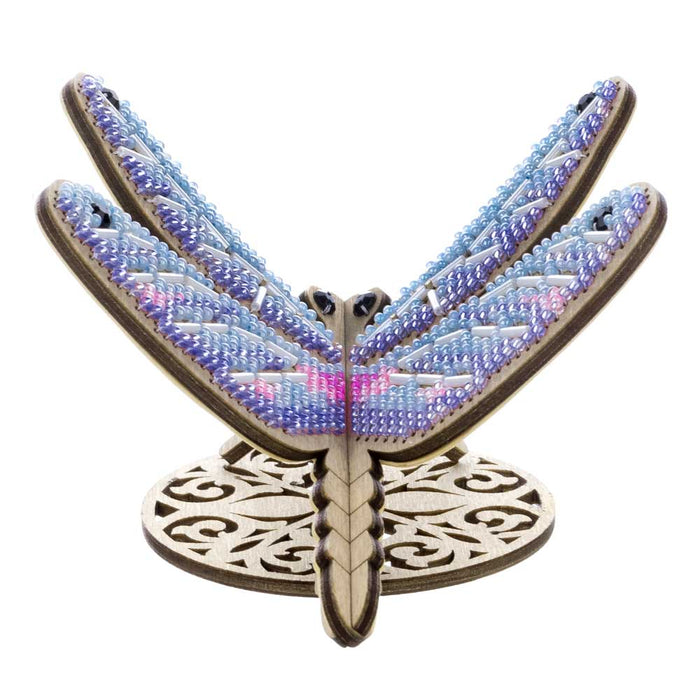 Wooden Bead Embroidery Kit Dragonfly FLK-584