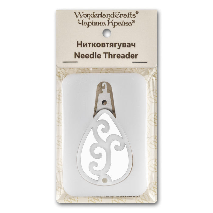Needle Threader Silver Pattern FLNT-042