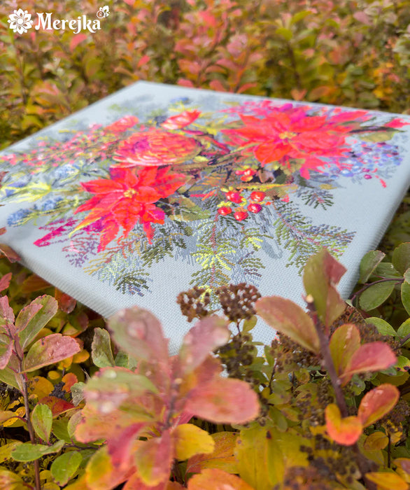 Christmas Arrangement K-272 Counted Cross-Stitch Kit