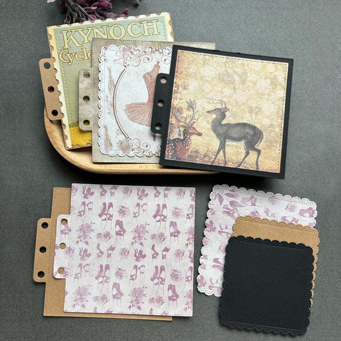 Nested Square Scrapbooking Cutting Die by Wizardi QJ09