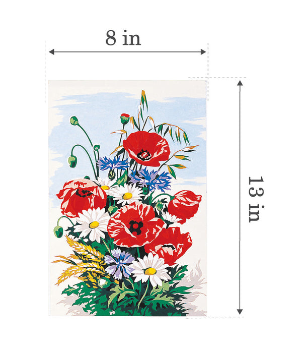 Needlepoint canvas for halfstitch without yarn Canvas Bouquet SEU928.222 Seg De Paris Printed Tapestry Canvas