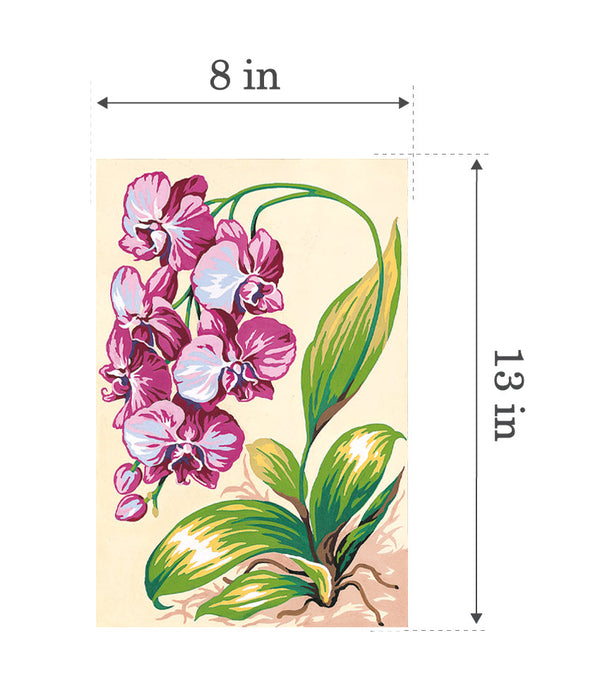 Needlepoint canvas for halfstitch without yarn Canvas Orchid SEU928.231 Seg De Paris Printed Tapestry Canvas
