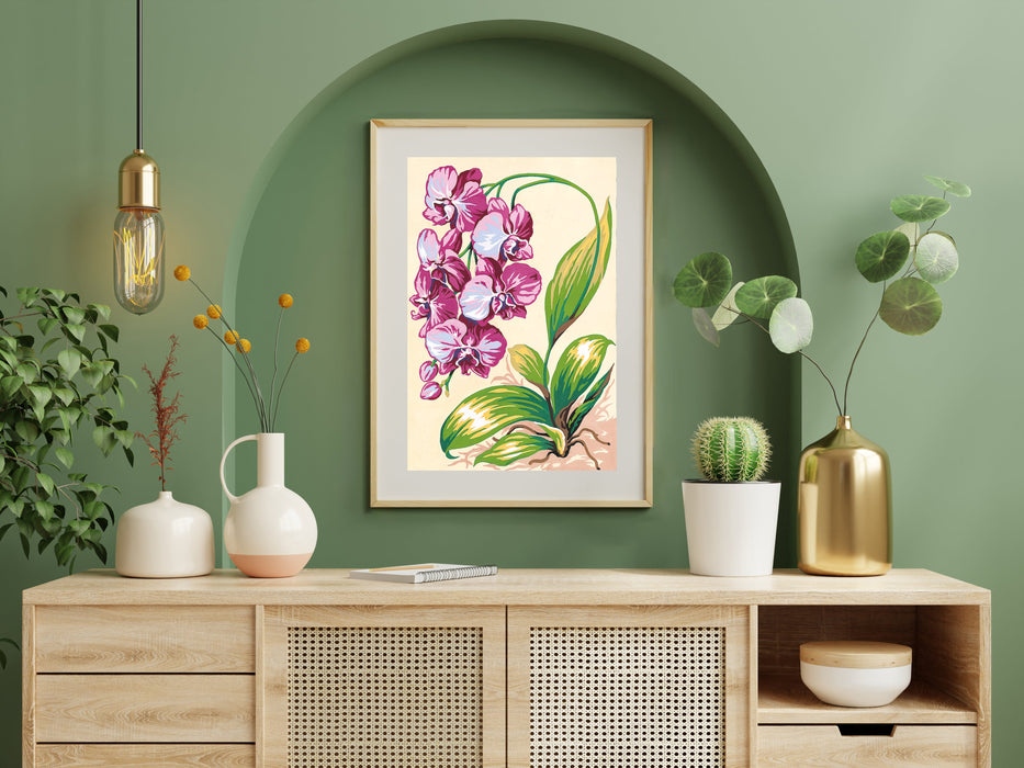 Needlepoint canvas for halfstitch without yarn Canvas Orchid SEU928.231 Seg De Paris Printed Tapestry Canvas