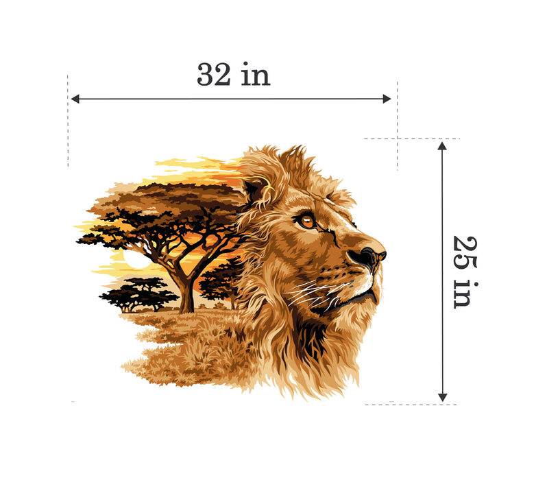Needlepoint canvas for halfstitch without yarn Canvas The king SE940.27 Seg De Paris Printed Tapestry Canvas