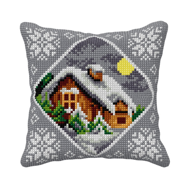 Cushion cross stitch kit Christmas Eve 9541