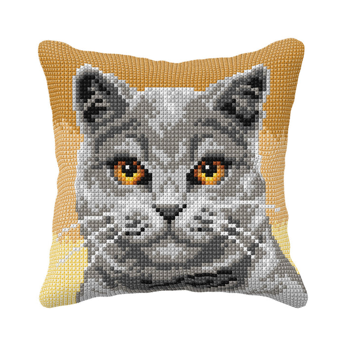 Cushion cross stitch kit  British shorthair 99070