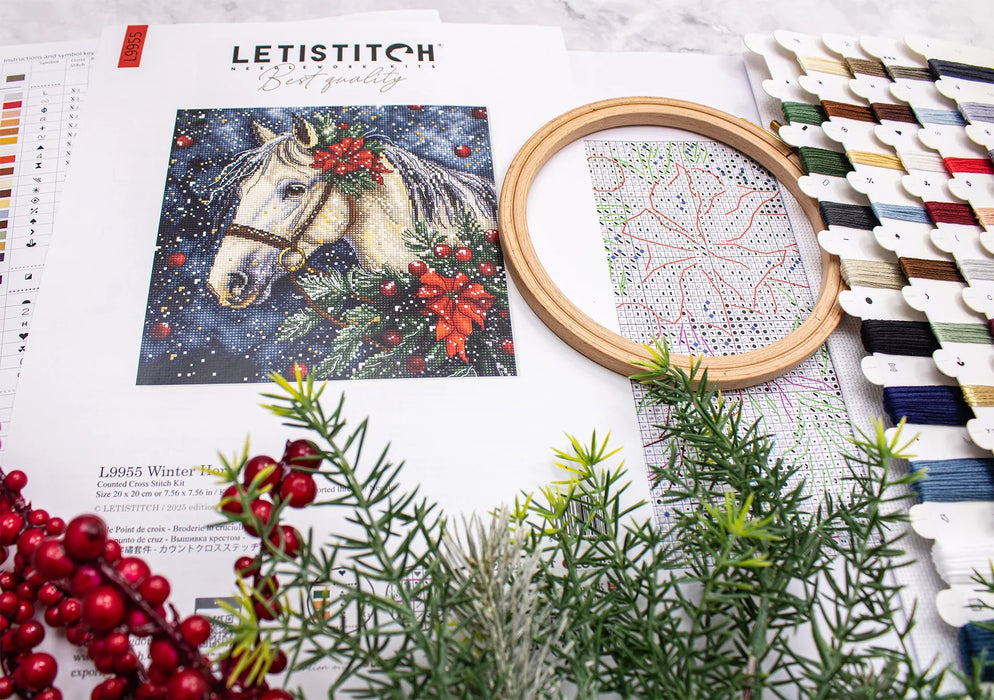 Winter Horse L9955 Counted Cross Stitch Kit
