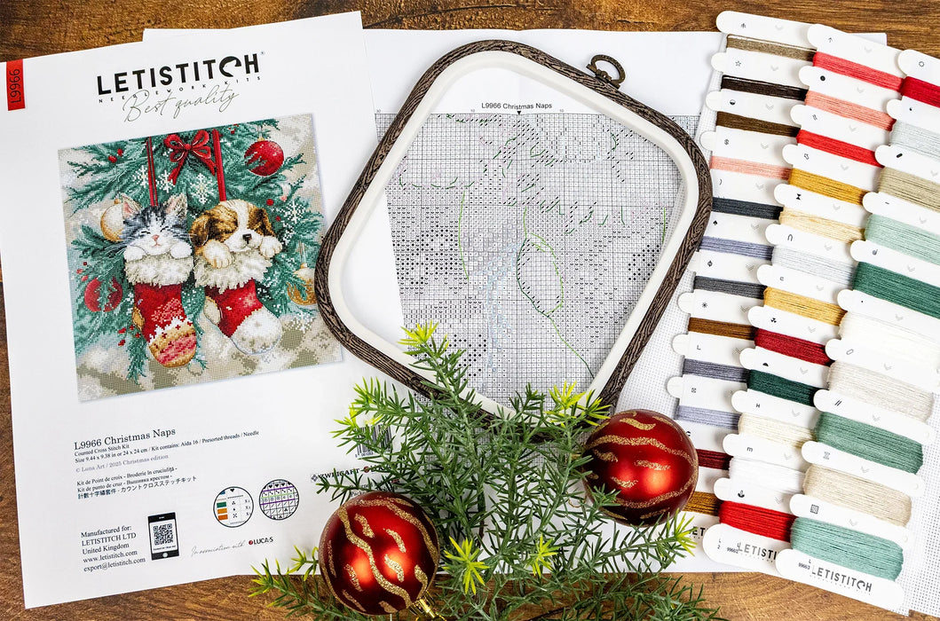 Christmas Naps L9966 Counted Cross Stitch Kit