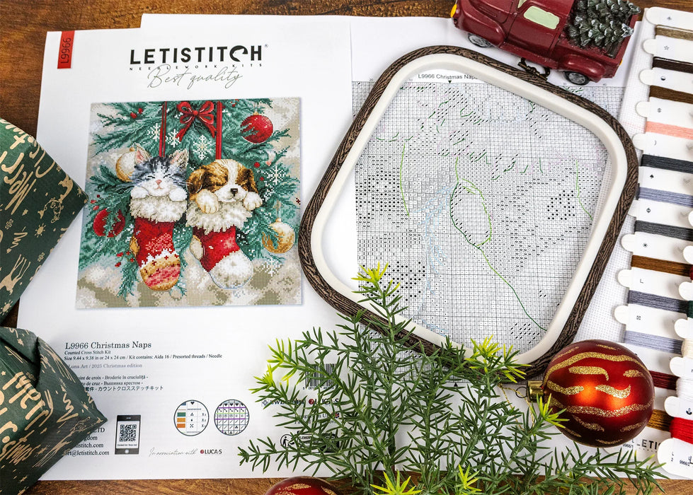 Christmas Naps L9966 Counted Cross Stitch Kit