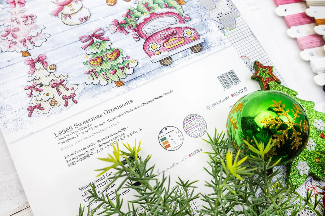 Sweetmas Ornaments L9969 Counted Cross Stitch Kit