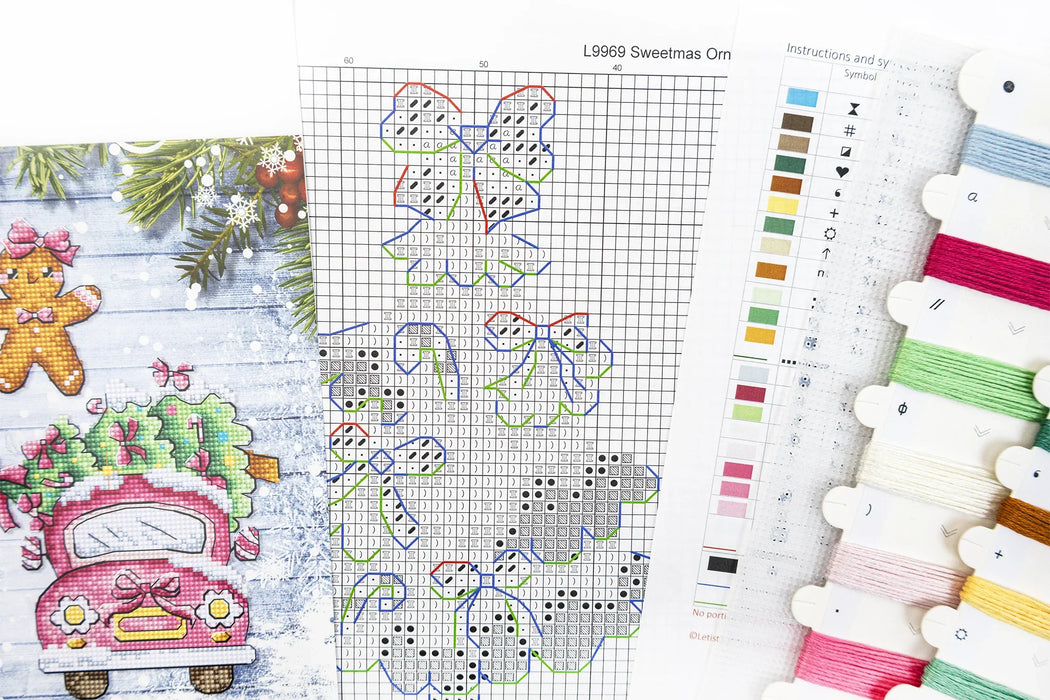 Sweetmas Ornaments L9969 Counted Cross Stitch Kit