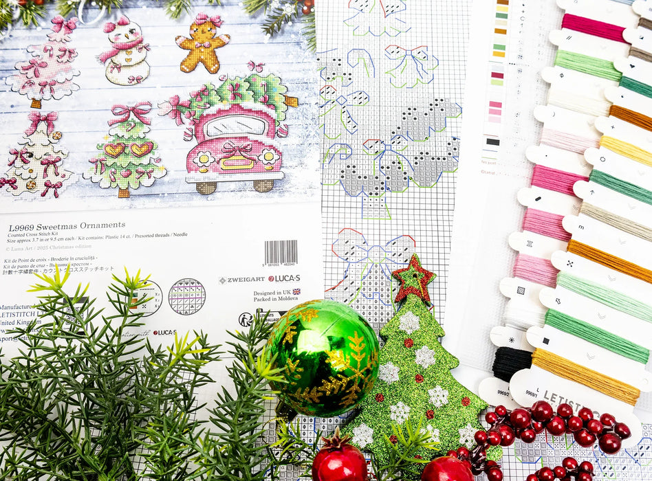 Sweetmas Ornaments L9969 Counted Cross Stitch Kit