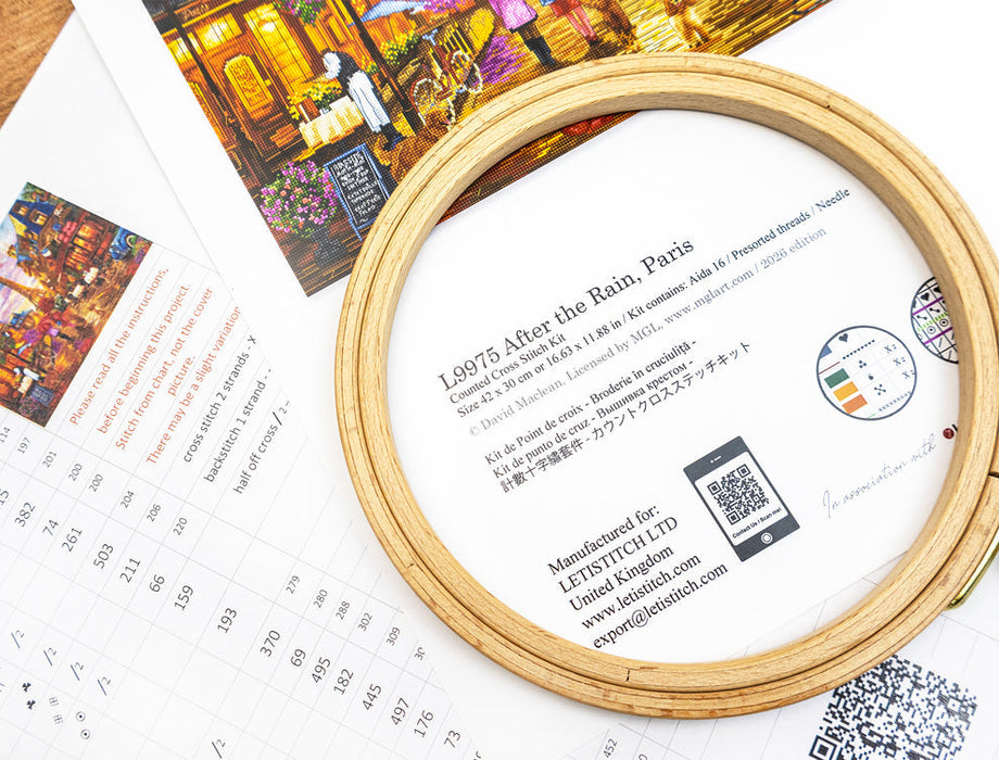 After the Rain, Paris L9975 Counted Cross Stitch Kit