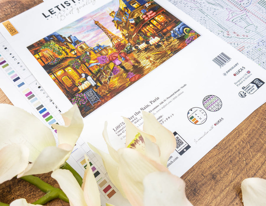 After the Rain, Paris L9975 Counted Cross Stitch Kit