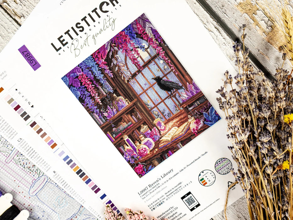 Raven‚Äôs Library L9987 Counted Cross Stitch Kit
