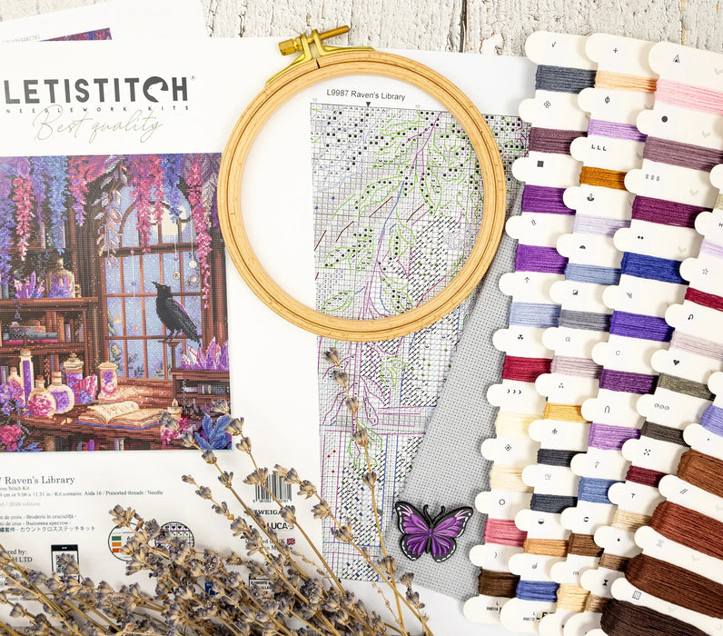 Raven‚Äôs Library L9987 Counted Cross Stitch Kit