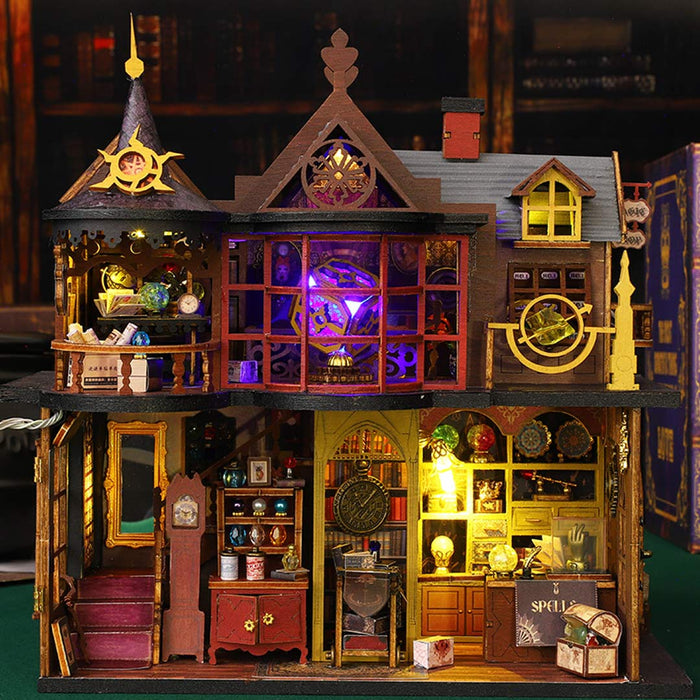 Miniature Wizardi Roombox Kit - Magic Treasure House Dollhouse Kit