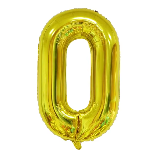 Golden Number Balloon Foil Balloon F07M1-78-0