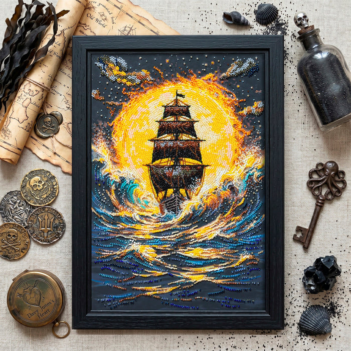 Main Bead Embroidery Kit - Under a Blazing Sun AB-976