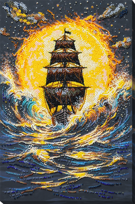 Main Bead Embroidery Kit - Under a Blazing Sun AB-976