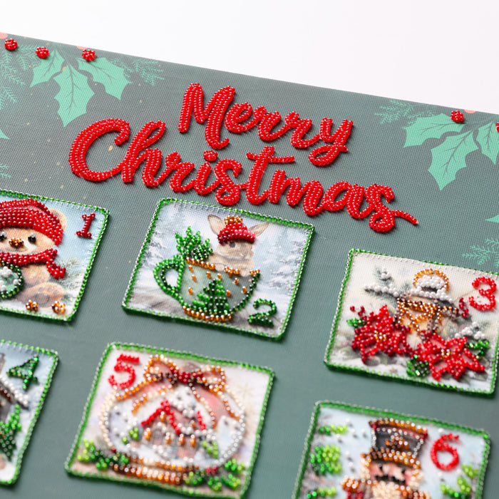 Main Bead Embroidery Kit - Christmas Advent calendar AB-978
