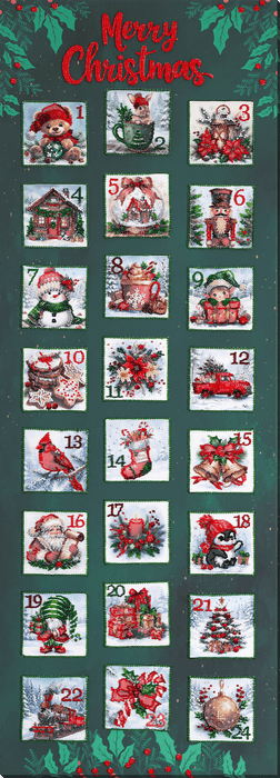 Main Bead Embroidery Kit - Christmas Advent calendar AB-978