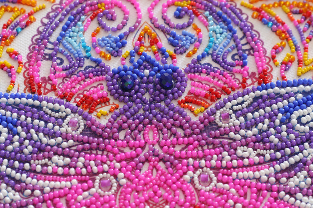 Bead Embroidery Kit - Cascades of pearl AB-818