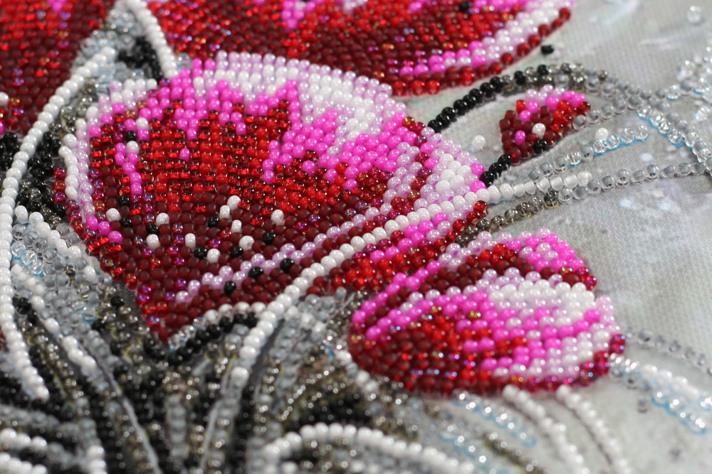 Bead Embroidery Kit - Red emerald