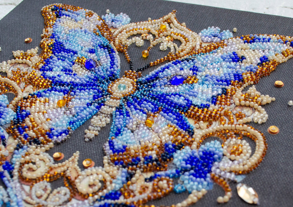 Bead Embroidery Kit - Luxurious sapphire