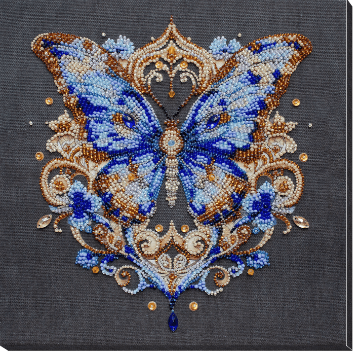 Bead Embroidery Kit - Luxurious sapphire