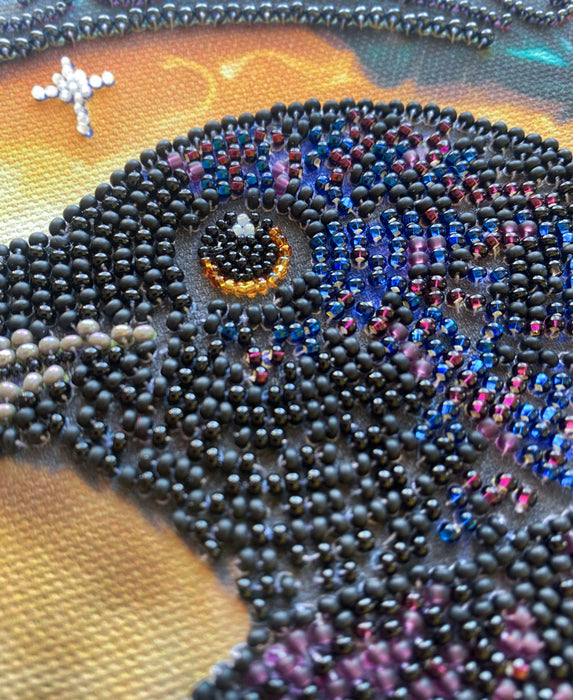 Main Bead Embroidery Kit - Black raven AB-904
